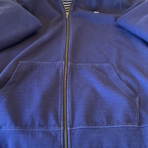 Johnnie-O full zip hooded jacket navy with stripes  size XLarge? - Picture 4 of 11